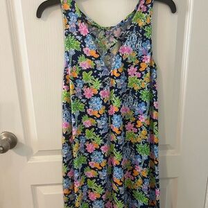 Lilly Pulitzer Blue Pink Sleeveless Sundress